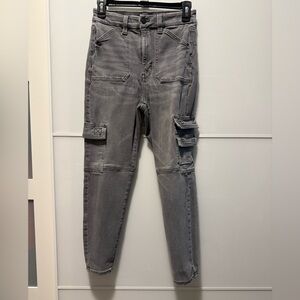 American Eagle Outfitters Gray Stretch Pants